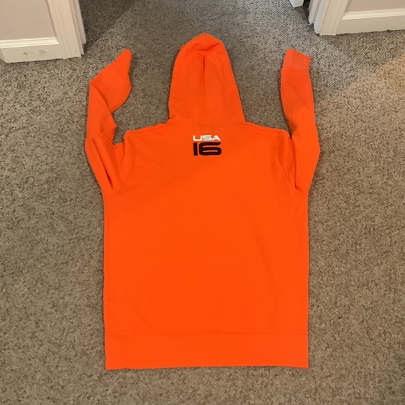 NWT Polo by Ralph Lauren Orange 2016 US Olympic Team hooded sweatshirt Team USA - Picture 5 of 7